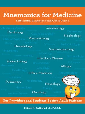 cover image of Mnemonics for Medicine: Differential Diagnoses and Other Pearls